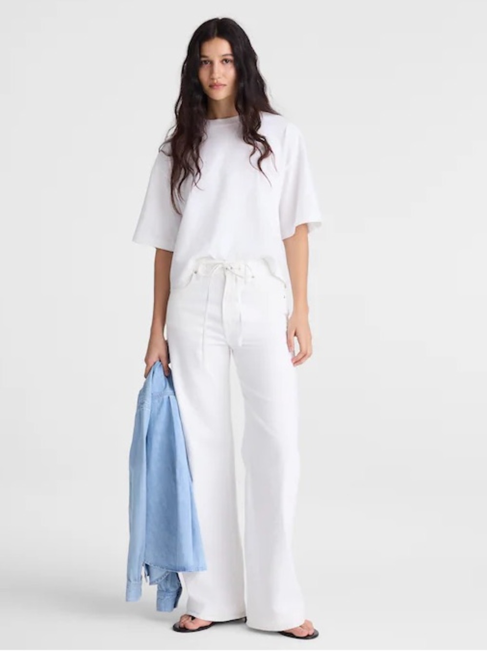 Superwide-Leg Jeans: Drawstring Edition - Vintage Canvas